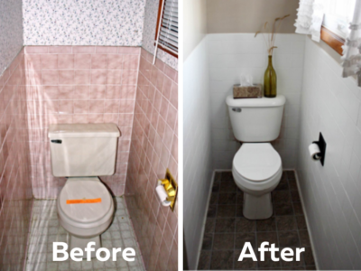 Toilet Installation Before And After